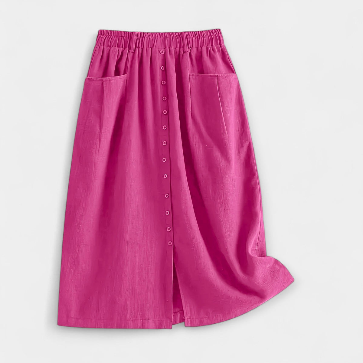 Magdaléna Elegantní Midi Vintage Sukně s Kapsami