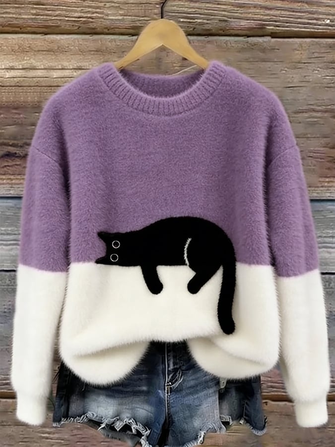 Radka | Kočičí potisk, uvnitř fleece