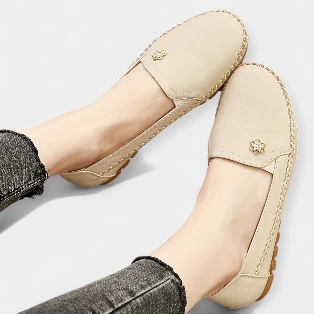 Karolína | Sofistikované lněné slip-on tenisky