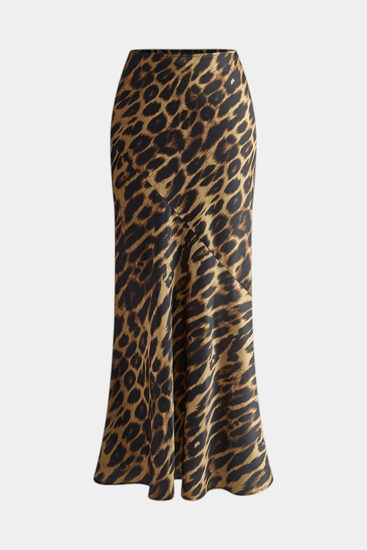 Elena | Maxi sukně s leopardím vzorem