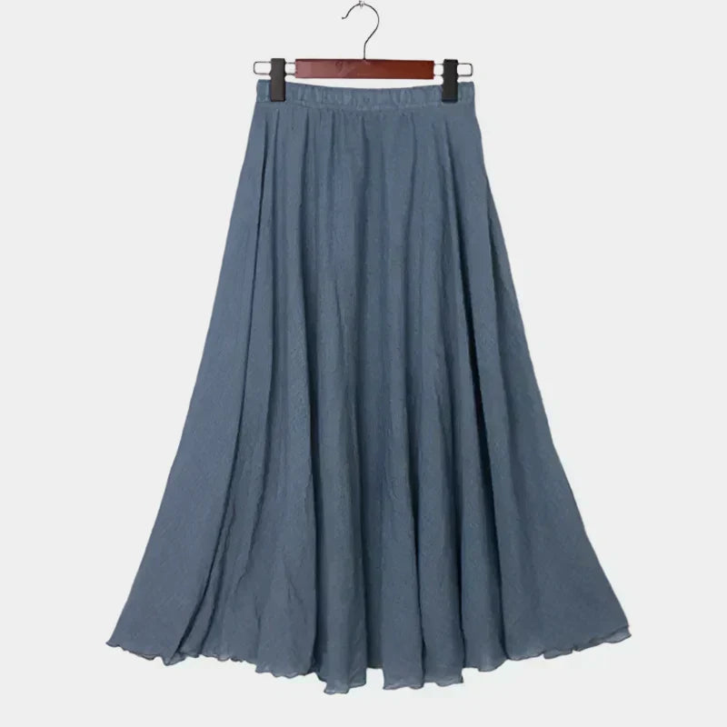 Kristýna Elegantní Vysoký Pas Dlouhá Sukně Lehké