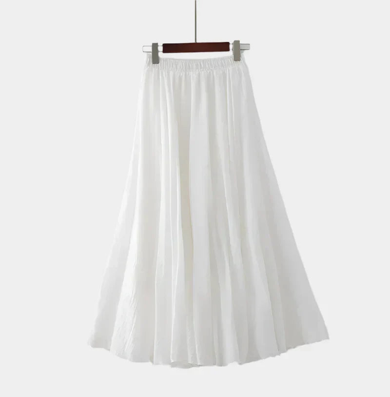 Kristýna Elegantní Vysoký Pas Dlouhá Sukně Lehké