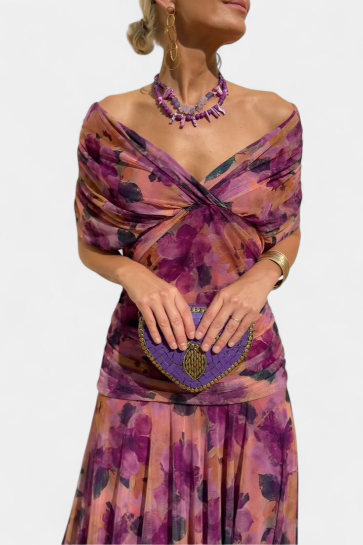 Elegantní Šaty Rebeca pro Ženy – Večerní Styl s Průhlednými Rukávy