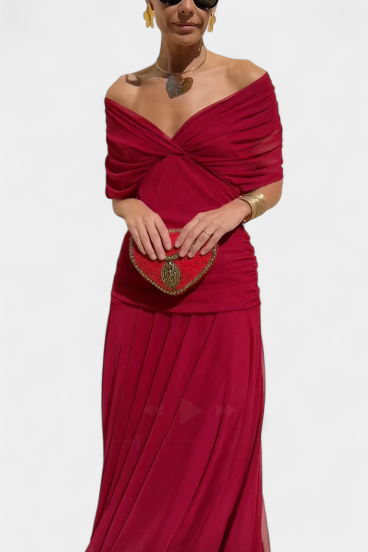 Elegantní Šaty Rebeca pro Ženy – Večerní Styl s Průhlednými Rukávy