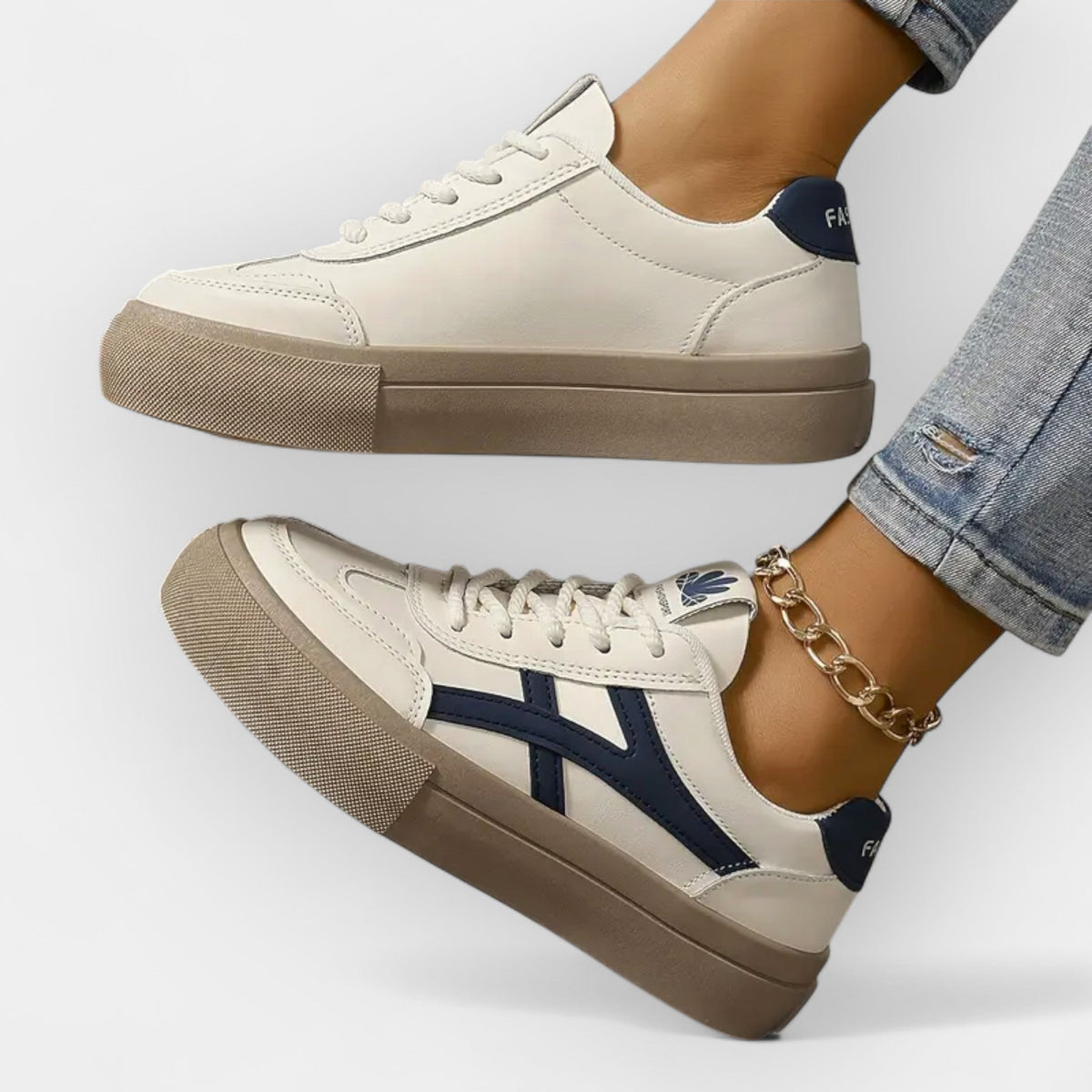 Eva Elegantní Platformní Tenisky Retro Městské Pohodlí
