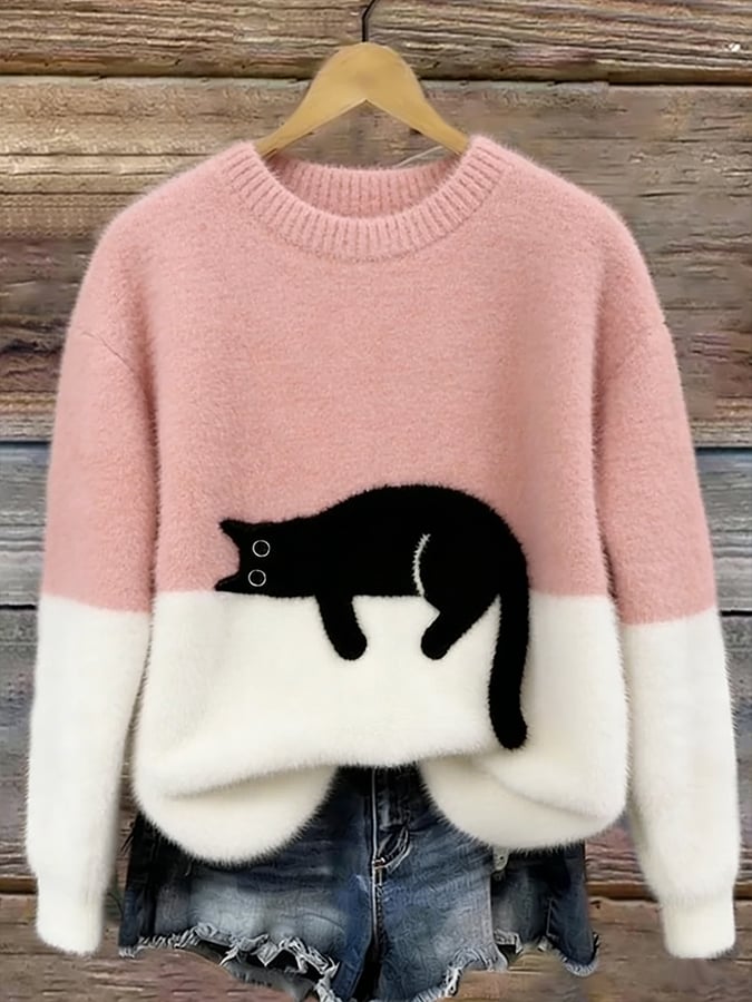 Radka | Kočičí potisk, uvnitř fleece