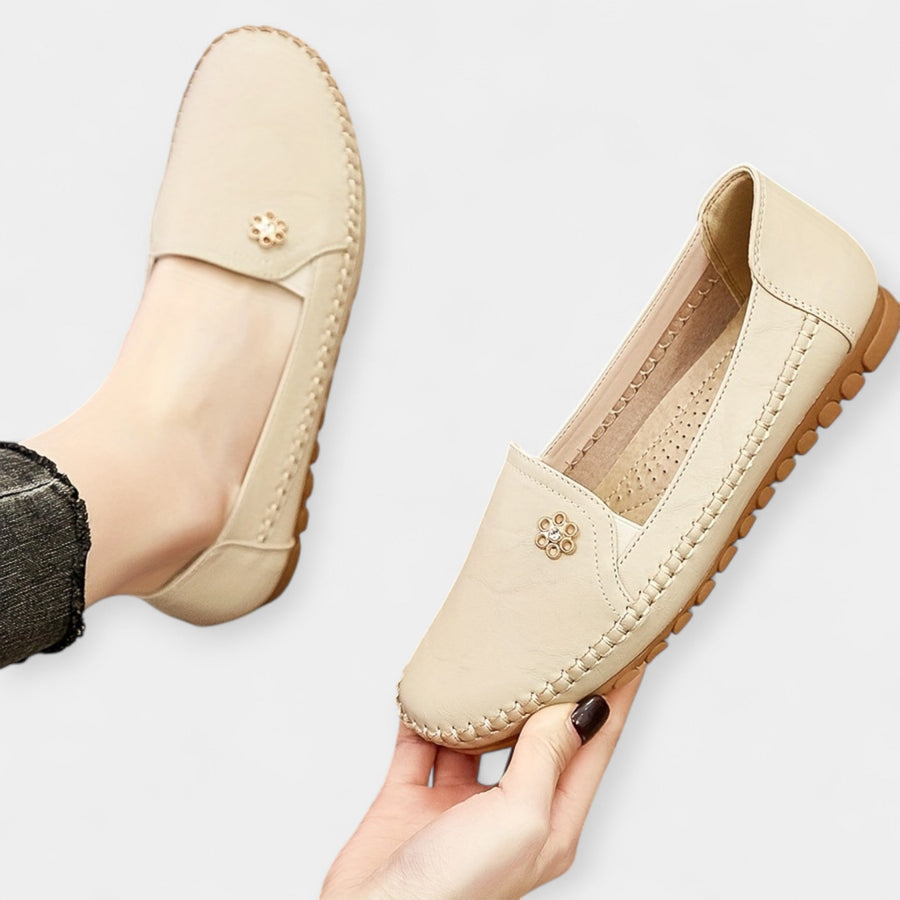 Karolína | Sofistikované lněné slip-on tenisky