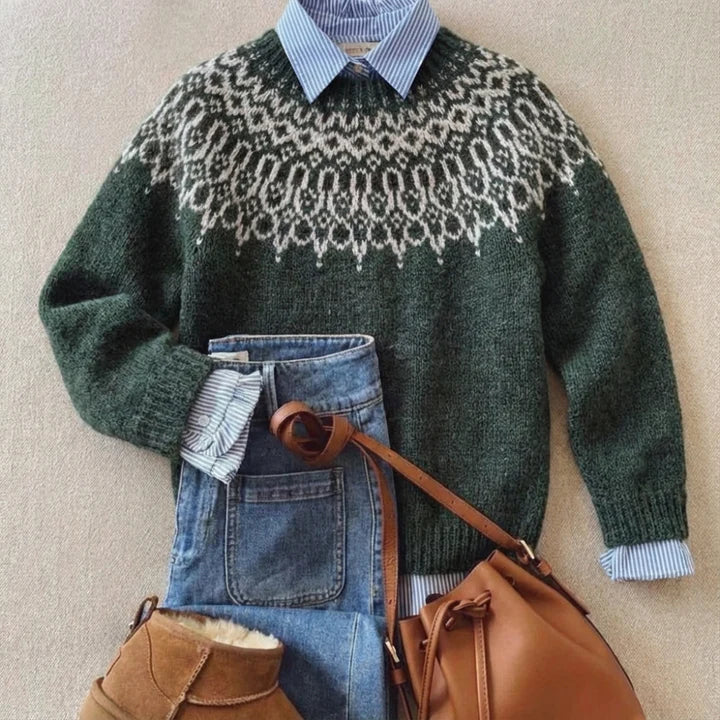Simona™ | Chikový vintage pletený svetr