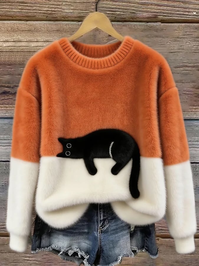 Radka | Kočičí potisk, uvnitř fleece
