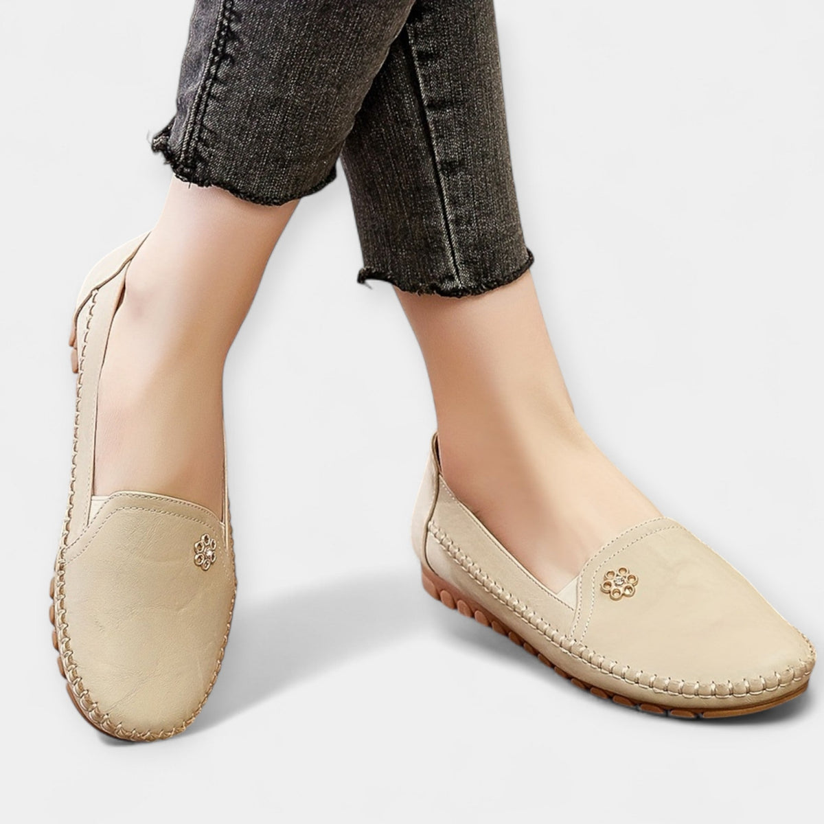 Karolína | Sofistikované lněné slip-on tenisky